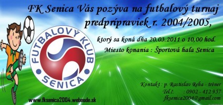 Futbalový turnaj predprípraviek 2004/05